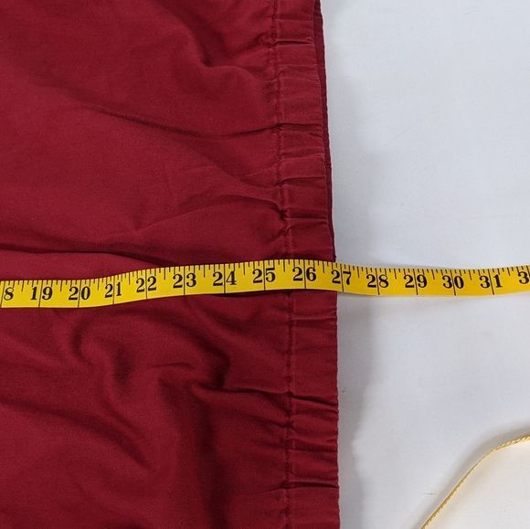 Vintage Eddie Bauer Red Denim Bomber Jacket With Plaid Trim, Full Zip, Large - Picture 8 of 12